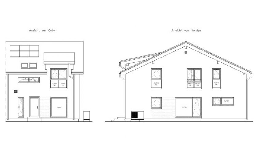 Die Ansicht hilft der Familie F. sich das Haus vorzustellen. In Gesprächen mit Kaufberater, Planern und Architekten werden Wünsche und Einzelheiten besprochen, sodass keine Fragen offenbleiben.